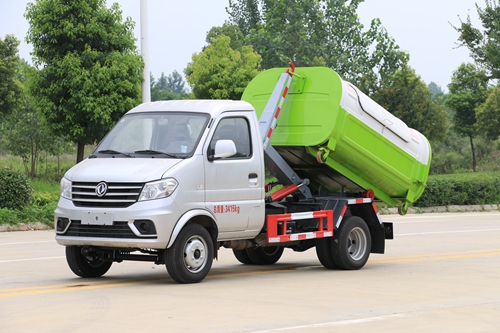 【每日一車】國六長安汽油后雙輪鉤臂式垃圾車